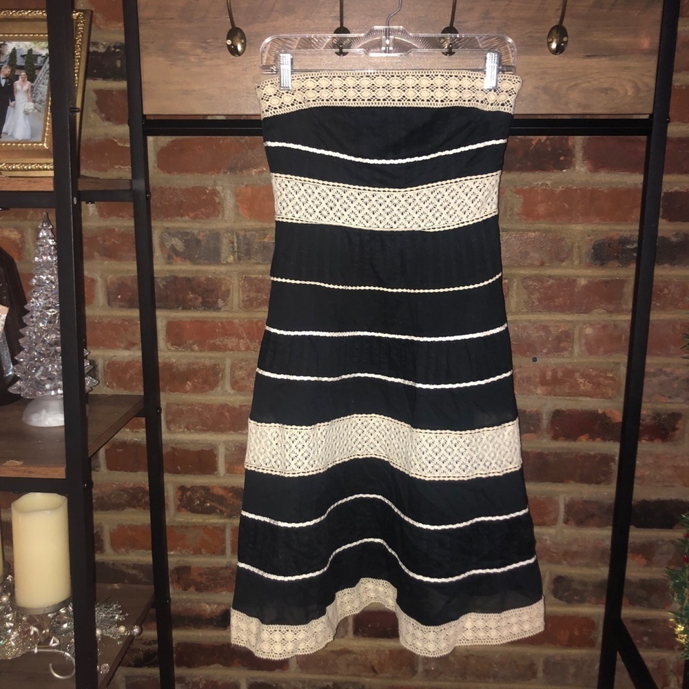 Ann Taylor Petites Strapless Tiered Dress - Sz 2P